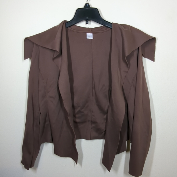 Peruvian Connection Pima Cotton Open Front Cardigan size M - Picture 2 of 6